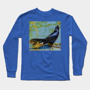 Gobbling grackle Long Sleeve T-Shirt